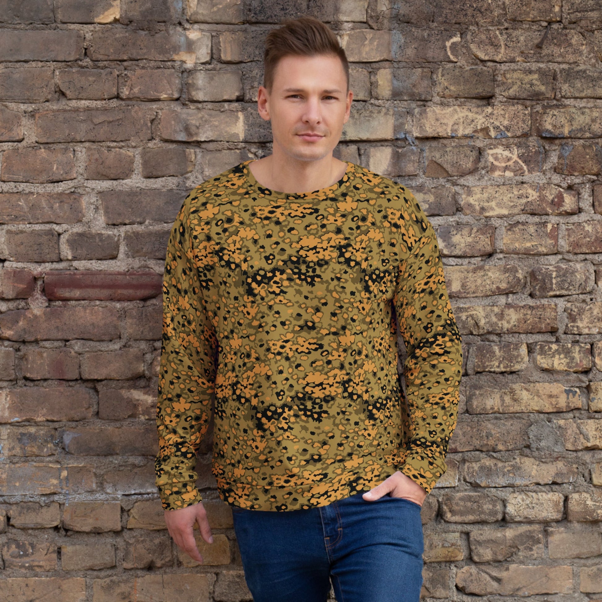 German Oak Leaf Eichenlaubmuster Autumn CAMO Unisex Sweatshirt - XS