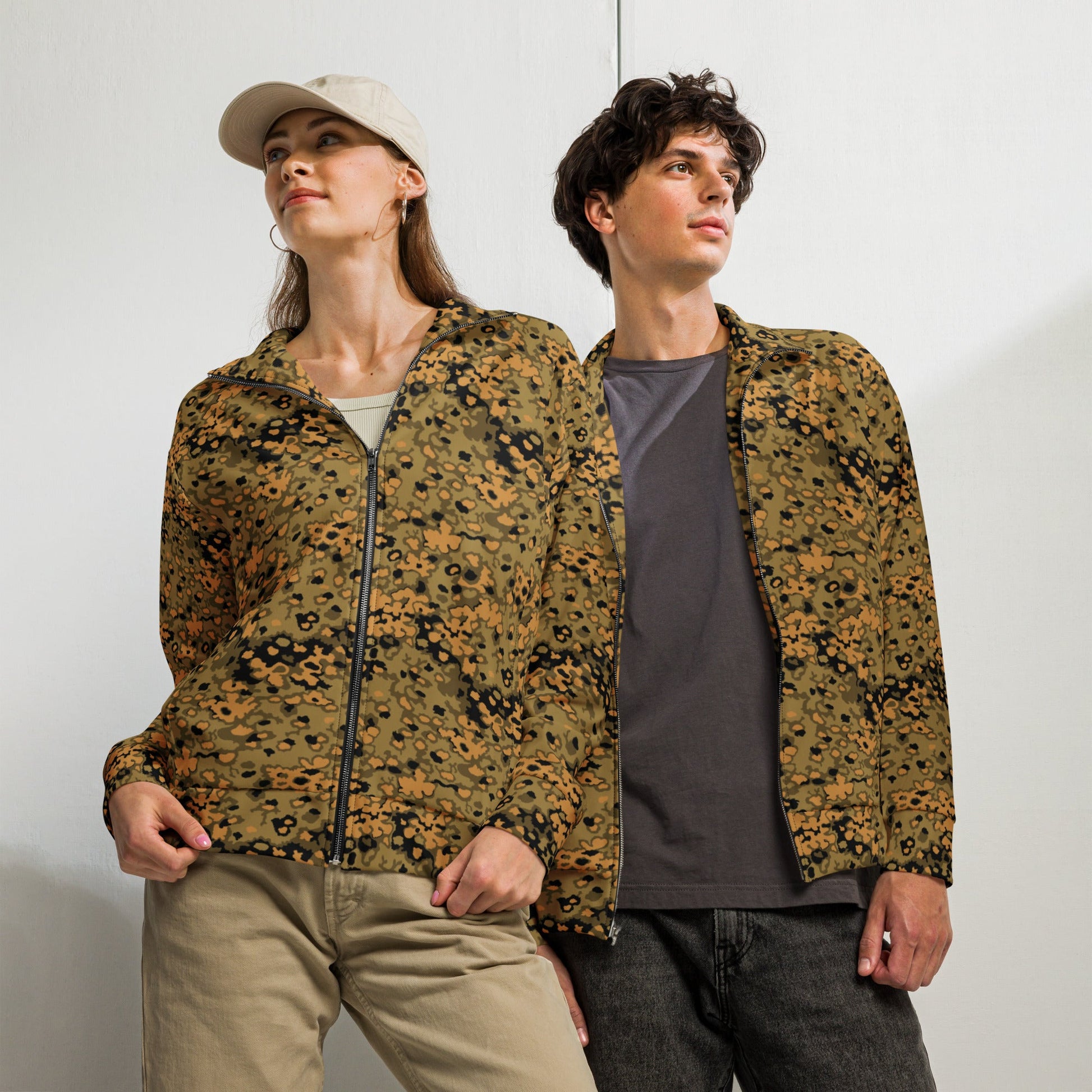 German Oak Leaf Eichenlaubmuster Autumn CAMO Unisex Track Jacket - 2XS