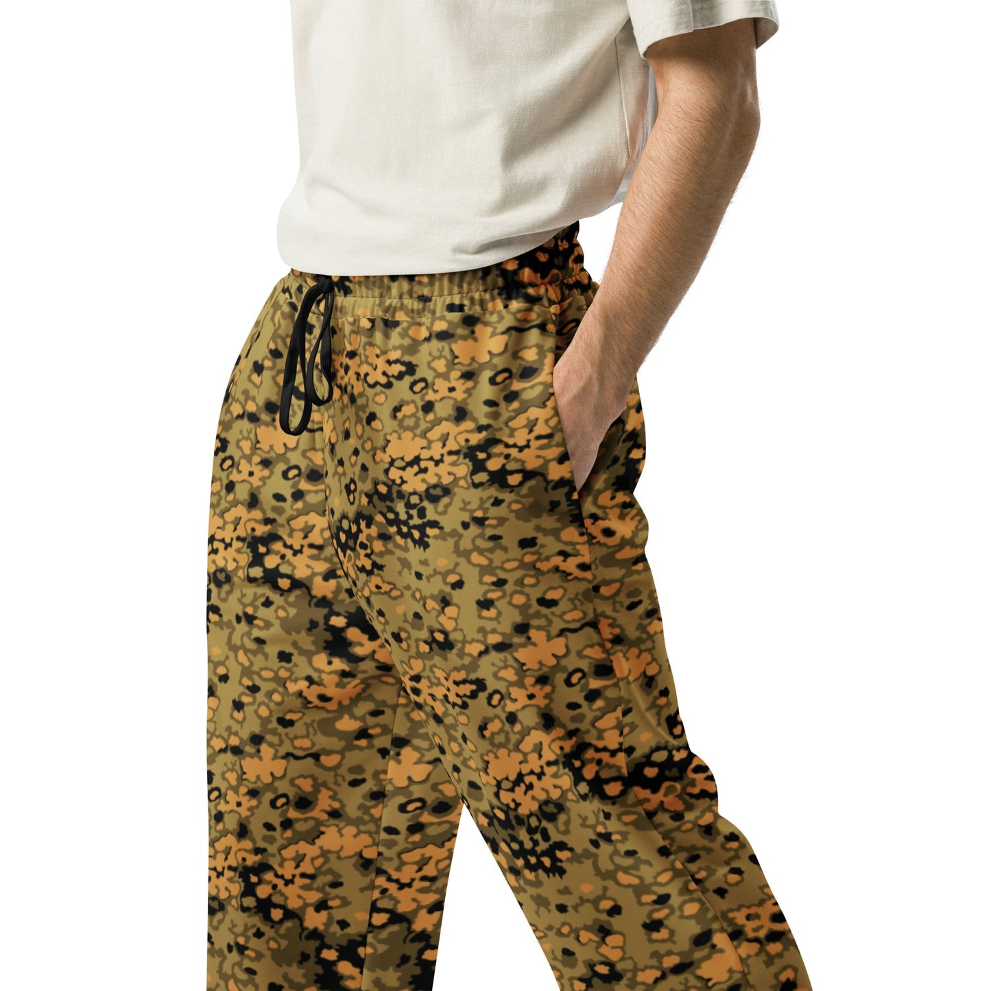 German Oak Leaf Eichenlaubmuster Autumn CAMO Unisex Wide-Leg Joggers