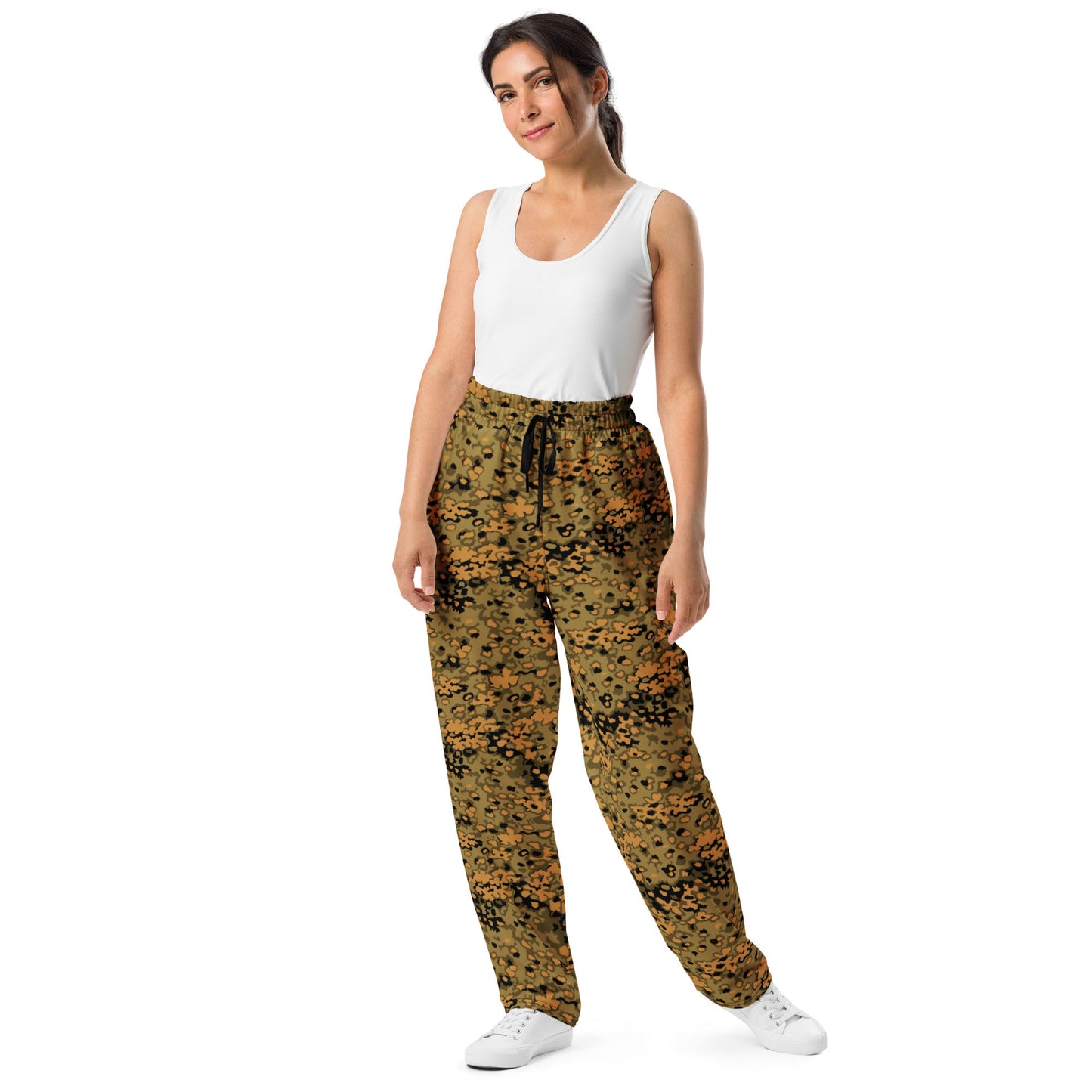 German Oak Leaf Eichenlaubmuster Autumn CAMO Unisex Wide-Leg Joggers