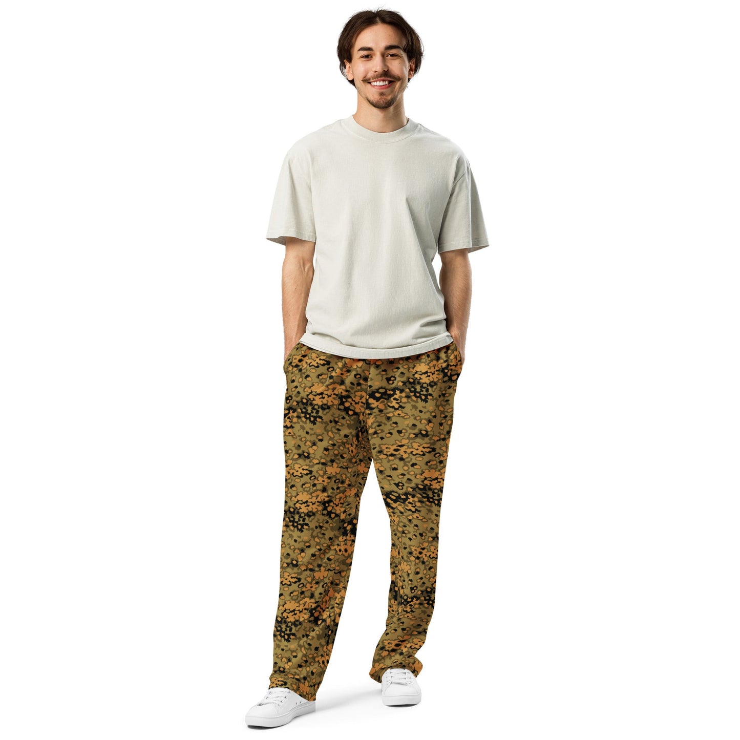 German Oak Leaf Eichenlaubmuster Autumn CAMO Unisex Wide-Leg Joggers