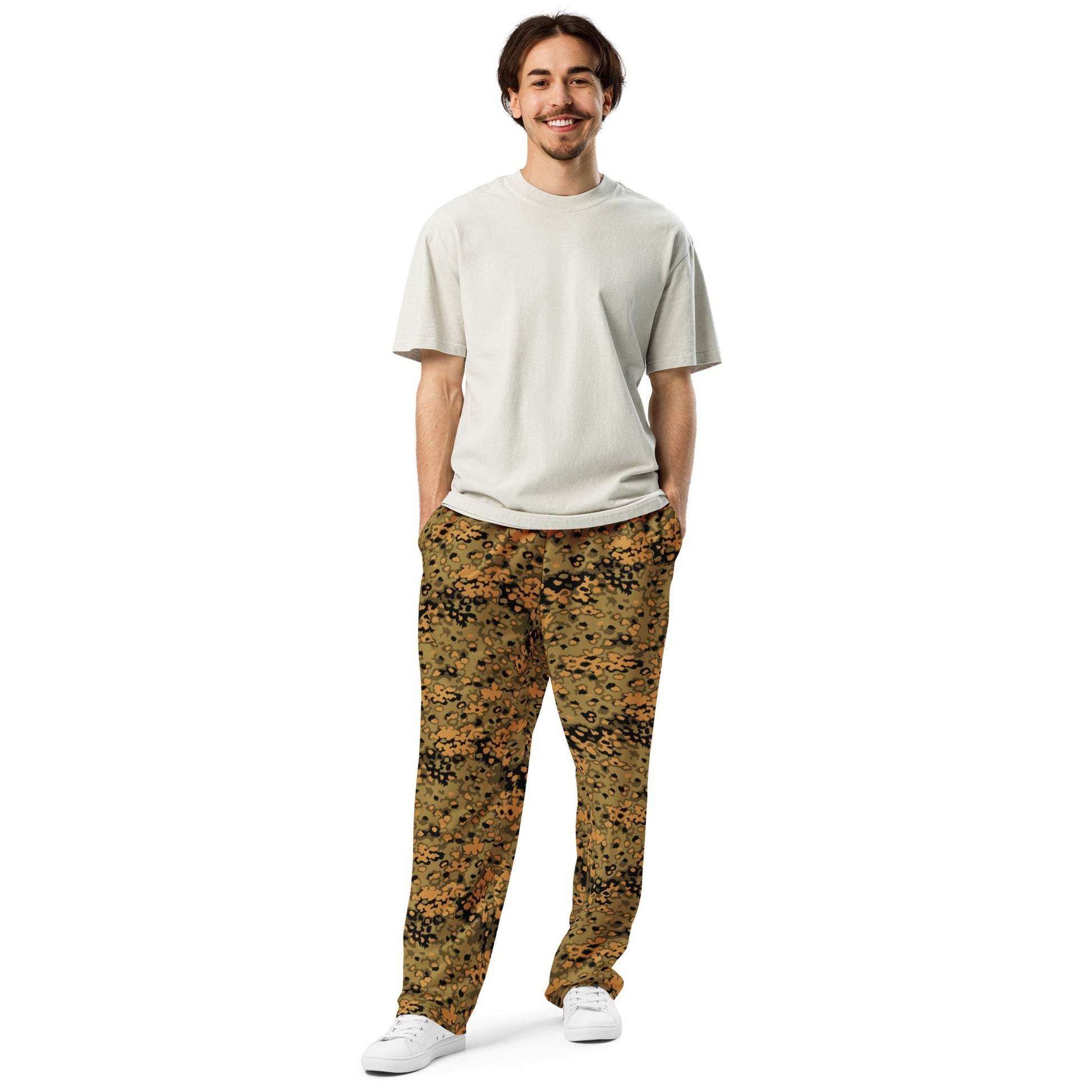German Oak Leaf Eichenlaubmuster Autumn CAMO Unisex Wide-Leg Joggers