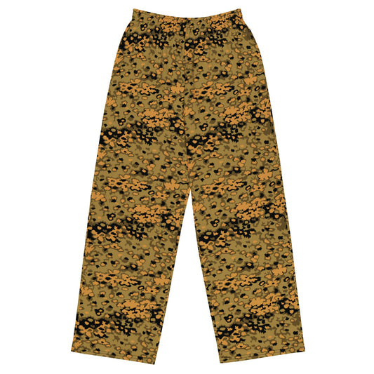 German Oak Leaf Eichenlaubmuster Autumn CAMO Unisex Wide-Leg Leisure Pants - 2XS
