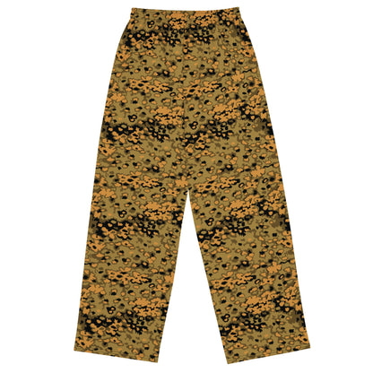 German Oak Leaf Eichenlaubmuster Autumn CAMO Unisex Wide-Leg Leisure Pants