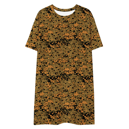 German Oak Leaf Eichenlaubmuster Autumn CAMO Womens T-Shirt Dress
