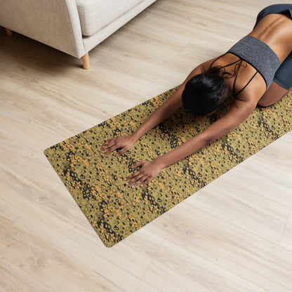 German Oak Leaf Eichenlaubmuster Autumn CAMO Yoga Mat