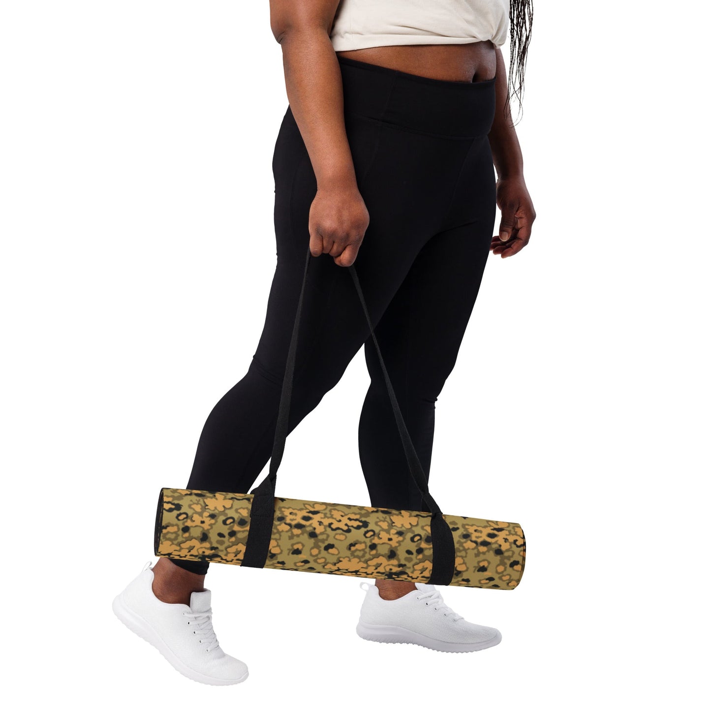 German Oak Leaf Eichenlaubmuster Autumn CAMO Yoga Mat