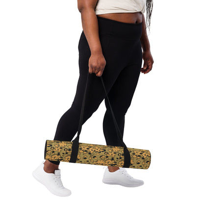 German Oak Leaf Eichenlaubmuster Autumn CAMO Yoga Mat
