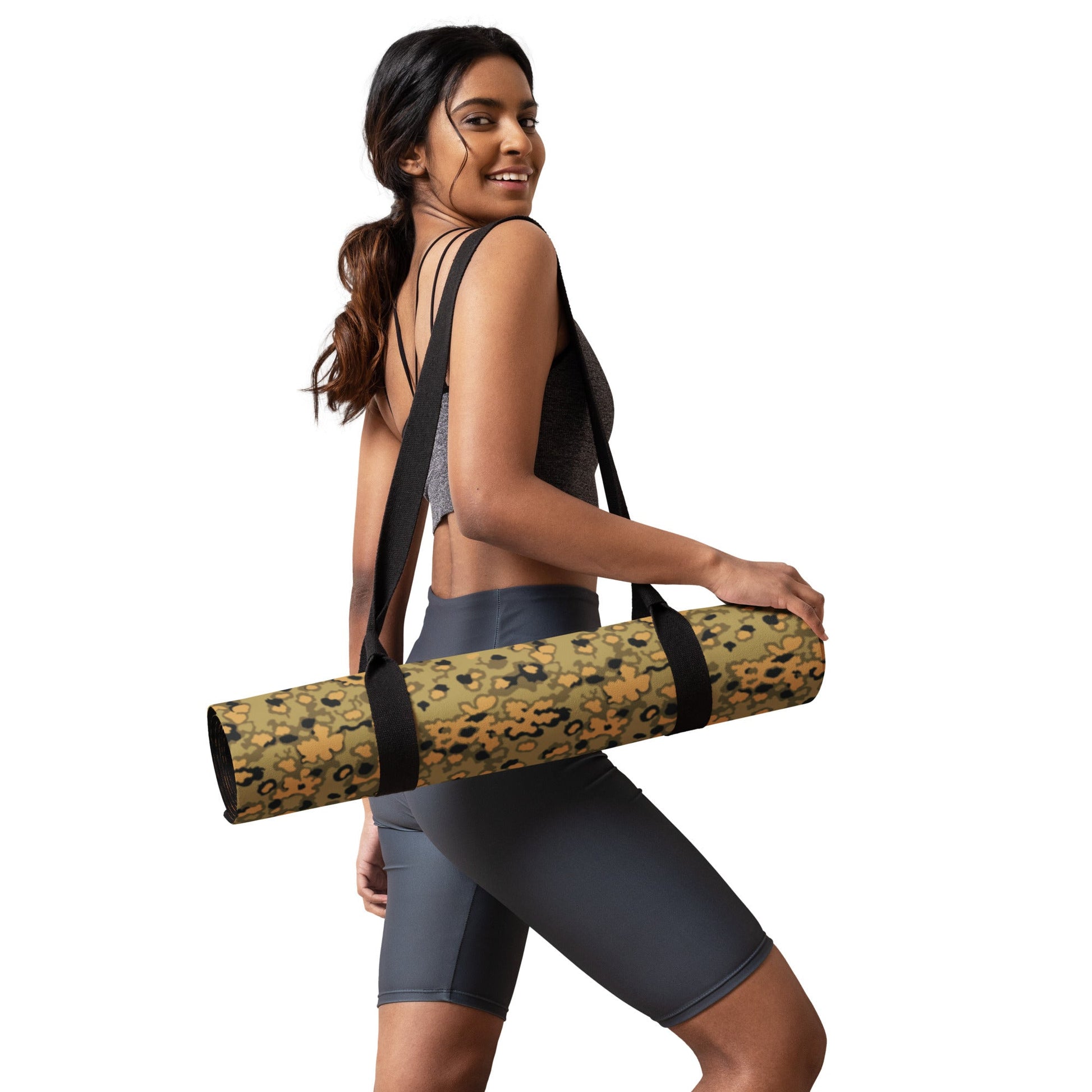 German Oak Leaf Eichenlaubmuster Autumn CAMO Yoga Mat