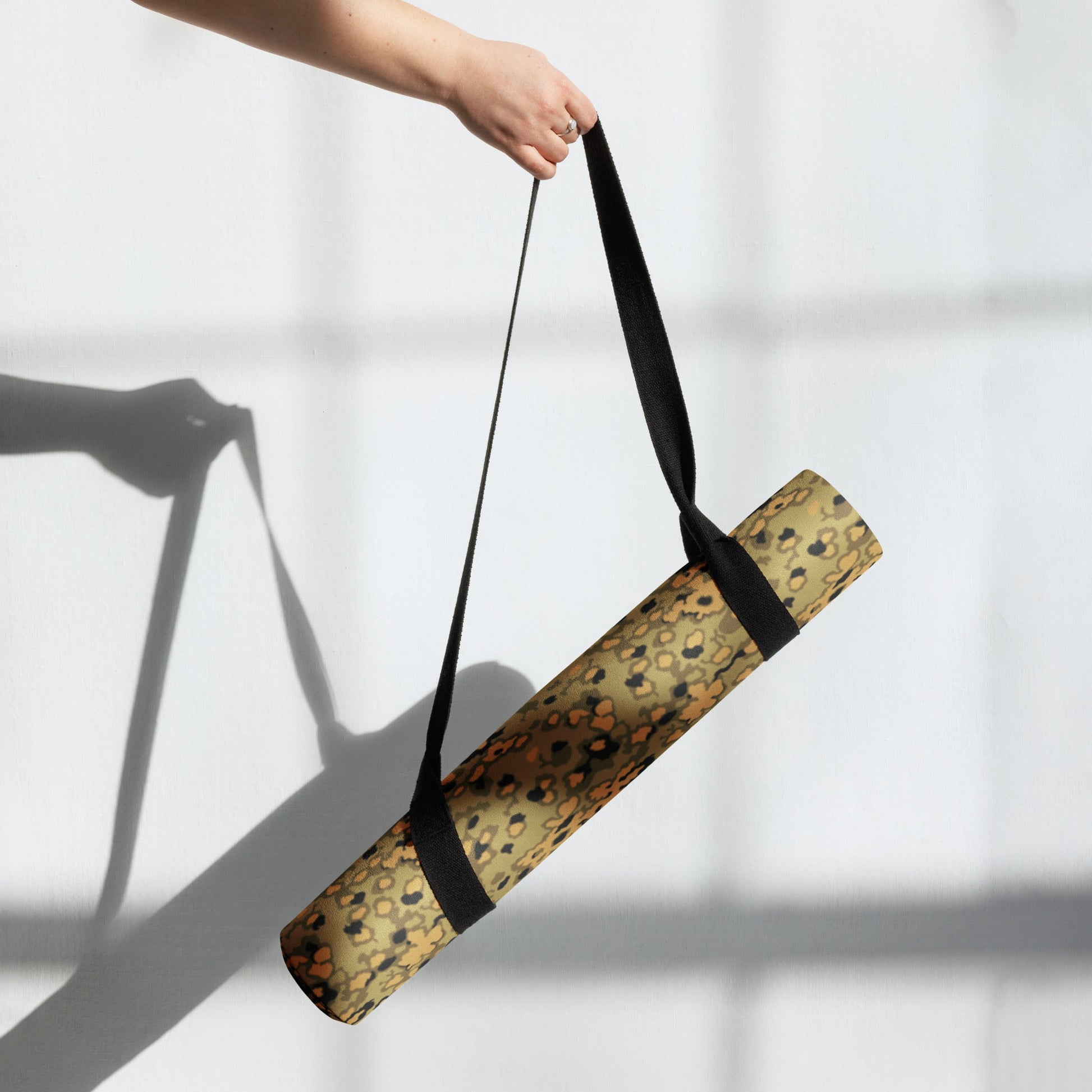 German Oak Leaf Eichenlaubmuster Autumn CAMO Yoga Mat