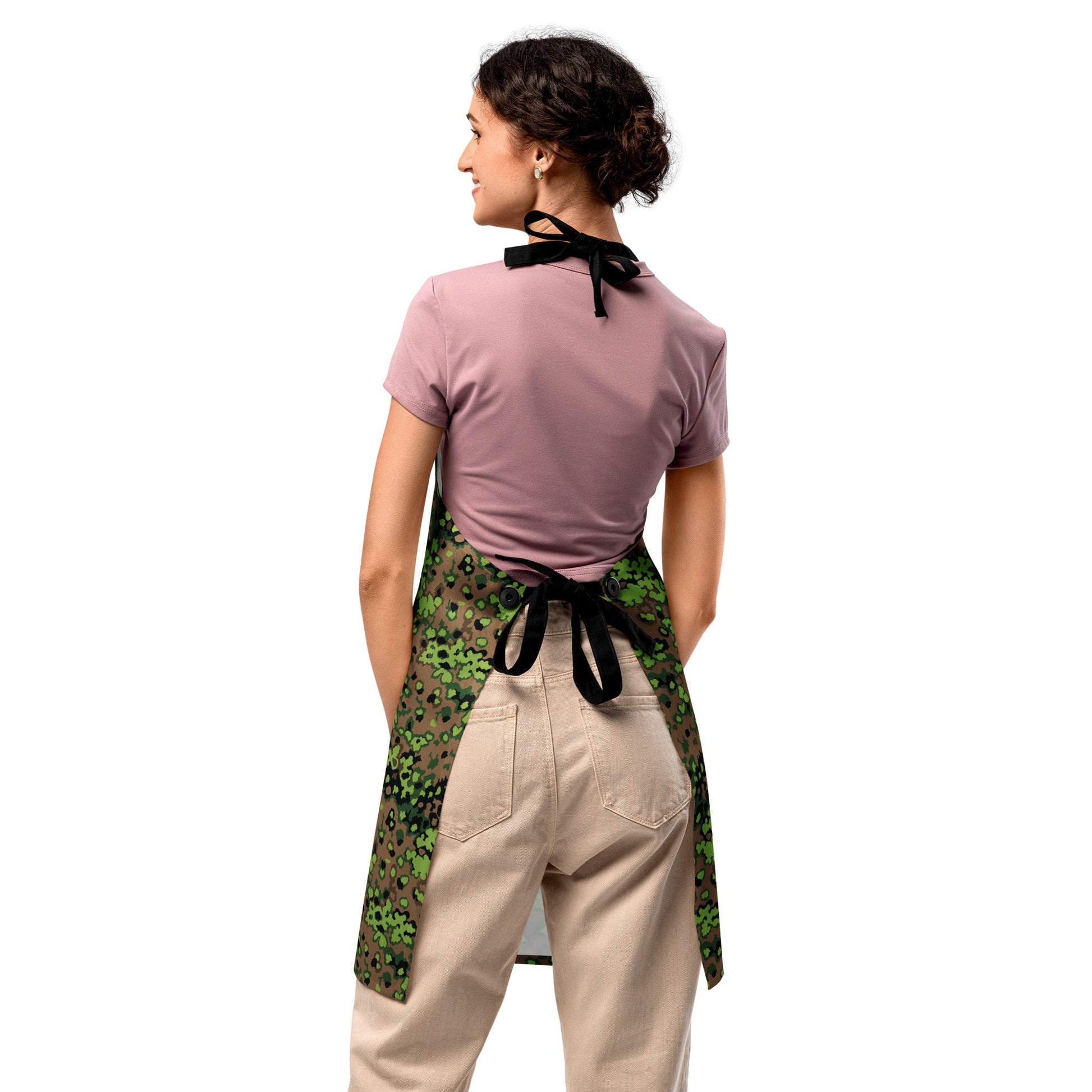 German Oak Leaf Eichenlaubmuster Spring CAMO Apron