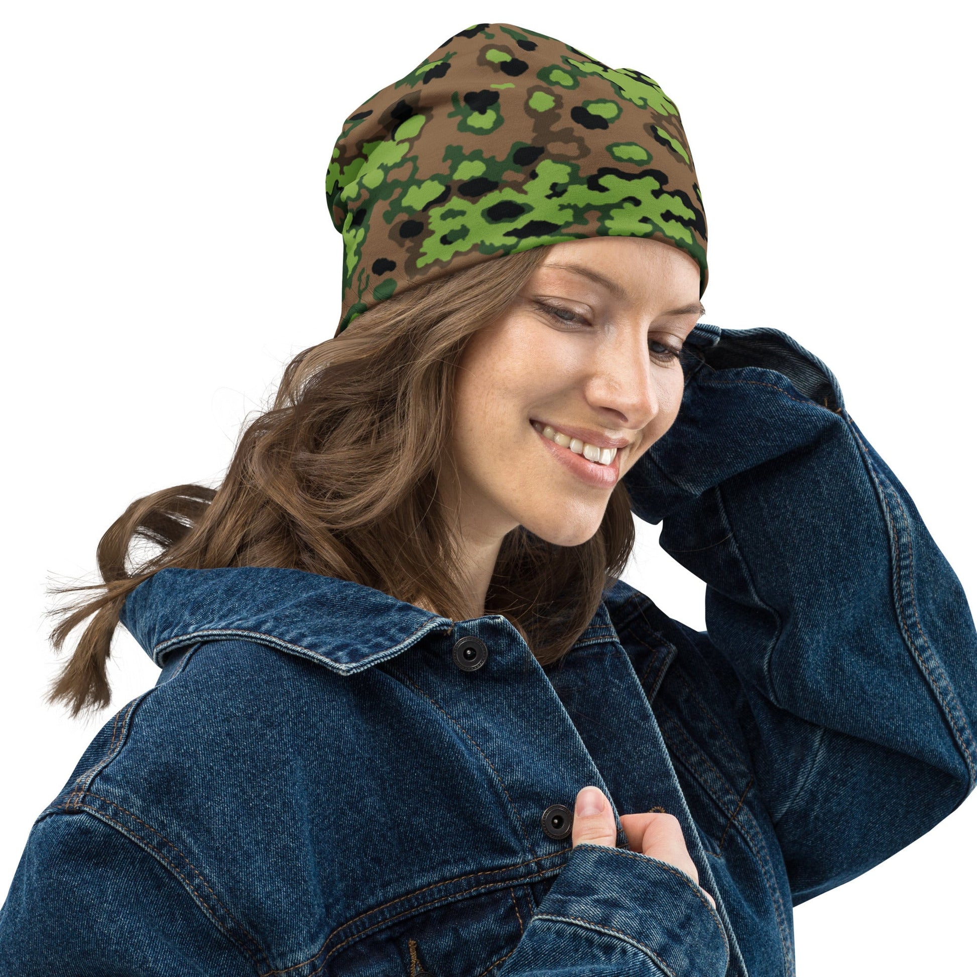 German Oak Leaf Eichenlaubmuster Spring CAMO Beanie - Beanies