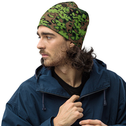 German Oak Leaf Eichenlaubmuster Spring CAMO Beanie - S