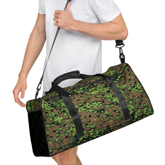 German Oak Leaf Eichenlaubmuster Spring CAMO Duffle Bag