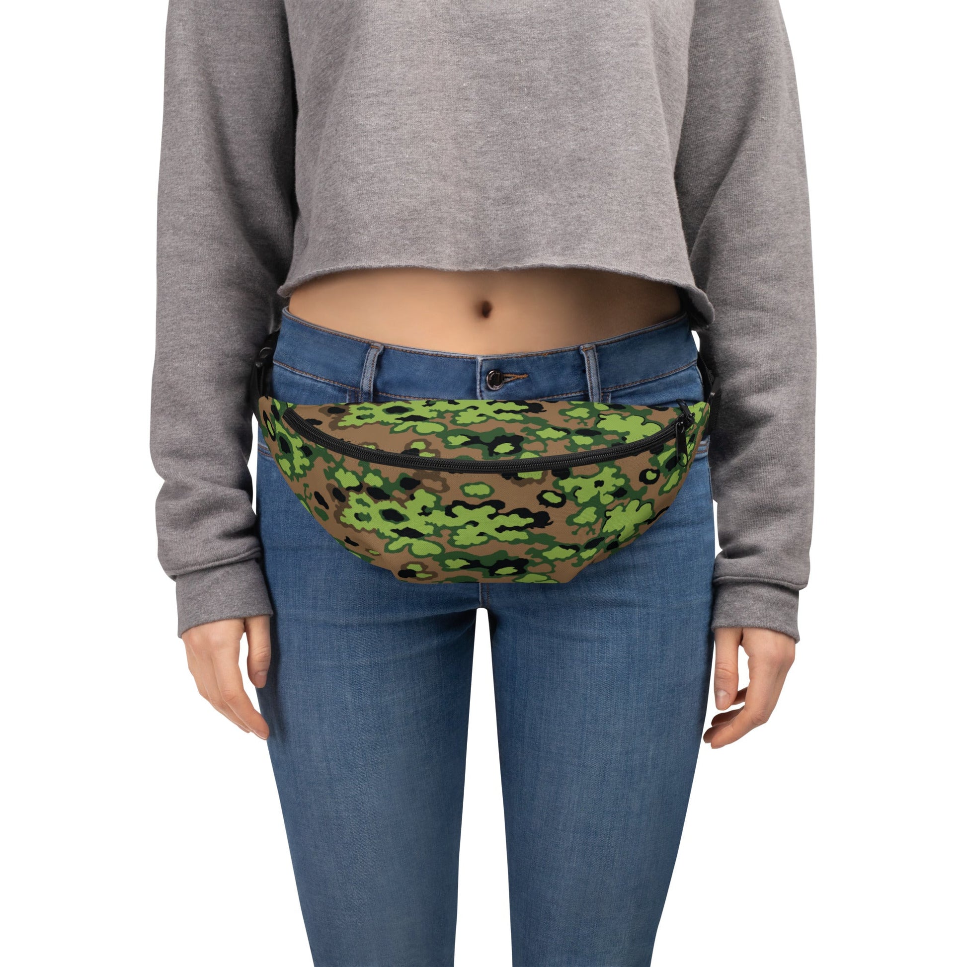 German Oak Leaf Eichenlaubmuster Spring CAMO Fanny Pack