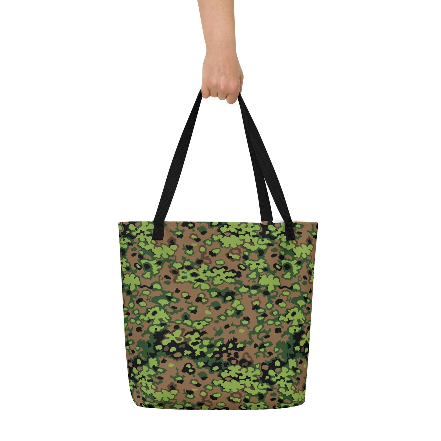 German Oak Leaf Eichenlaubmuster Spring CAMO Large Tote Bag