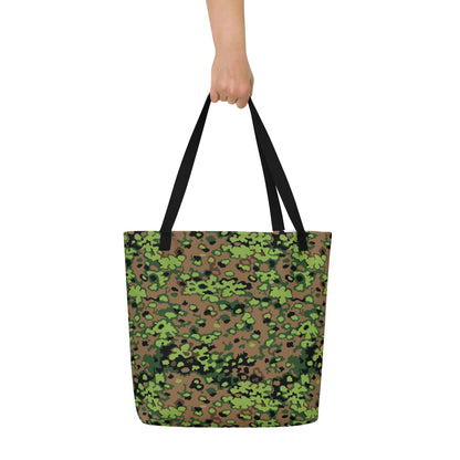 German Oak Leaf Eichenlaubmuster Spring CAMO Large Tote Bag