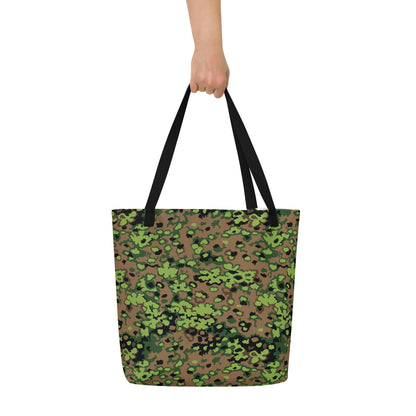 German Oak Leaf Eichenlaubmuster Spring CAMO Large Tote Bag