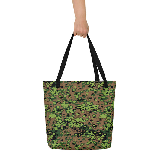 German Oak Leaf Eichenlaubmuster Spring CAMO Large Tote Bag