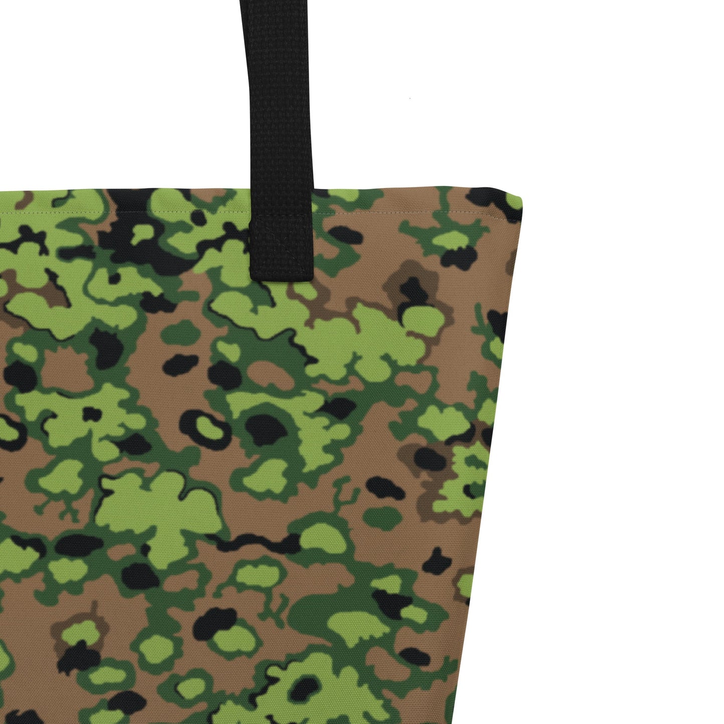 German Oak Leaf Eichenlaubmuster Spring CAMO Large Tote Bag
