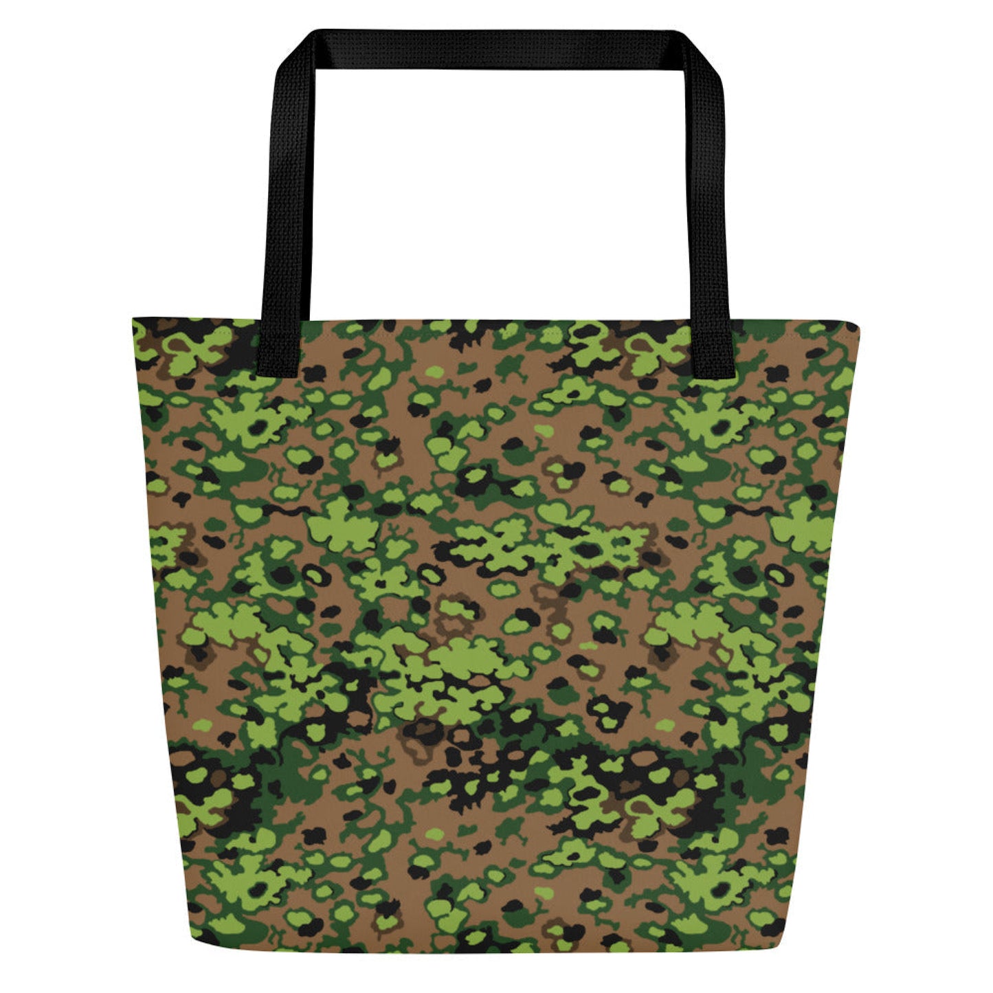 German Oak Leaf Eichenlaubmuster Spring CAMO Large Tote Bag