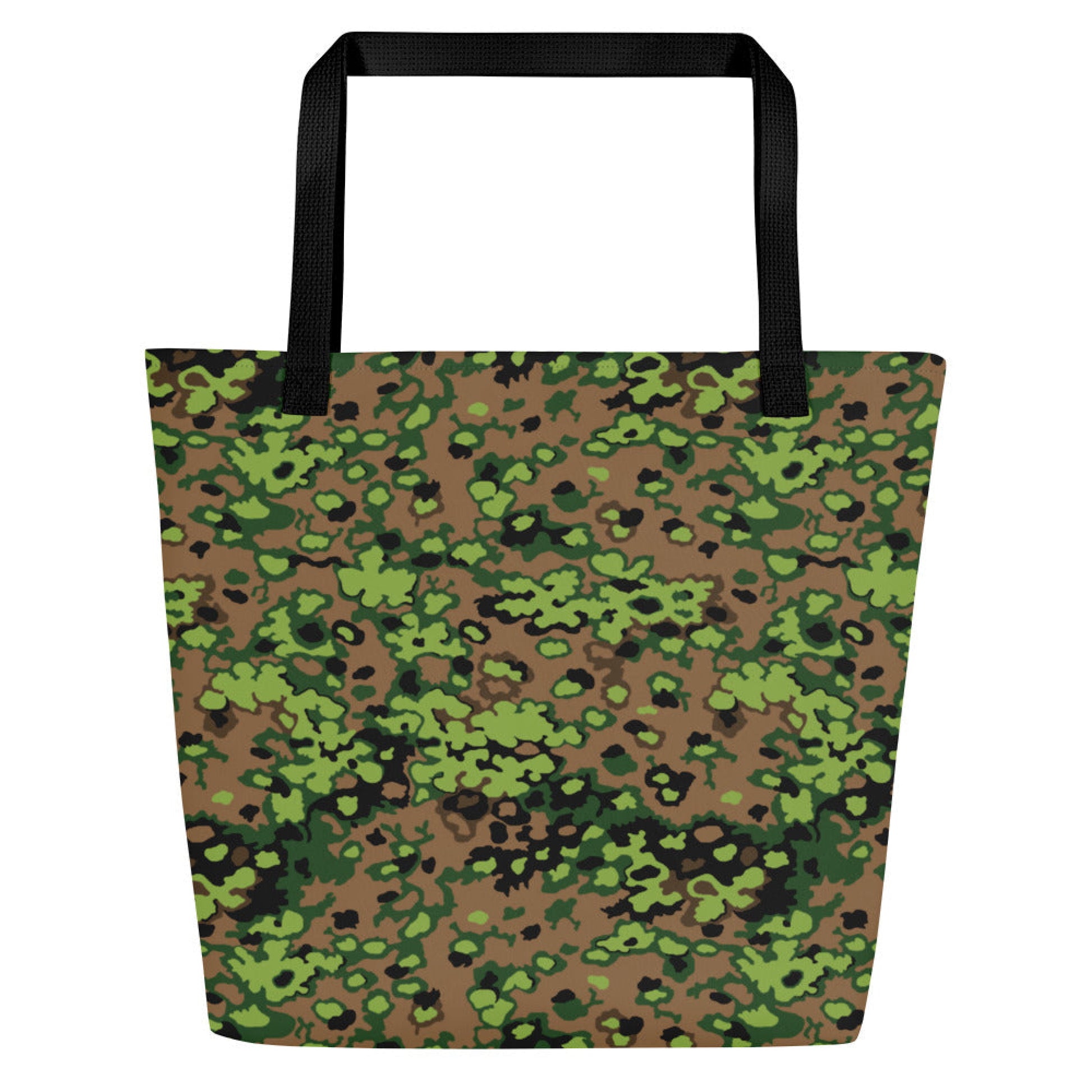 German Oak Leaf Eichenlaubmuster Spring CAMO Large Tote Bag