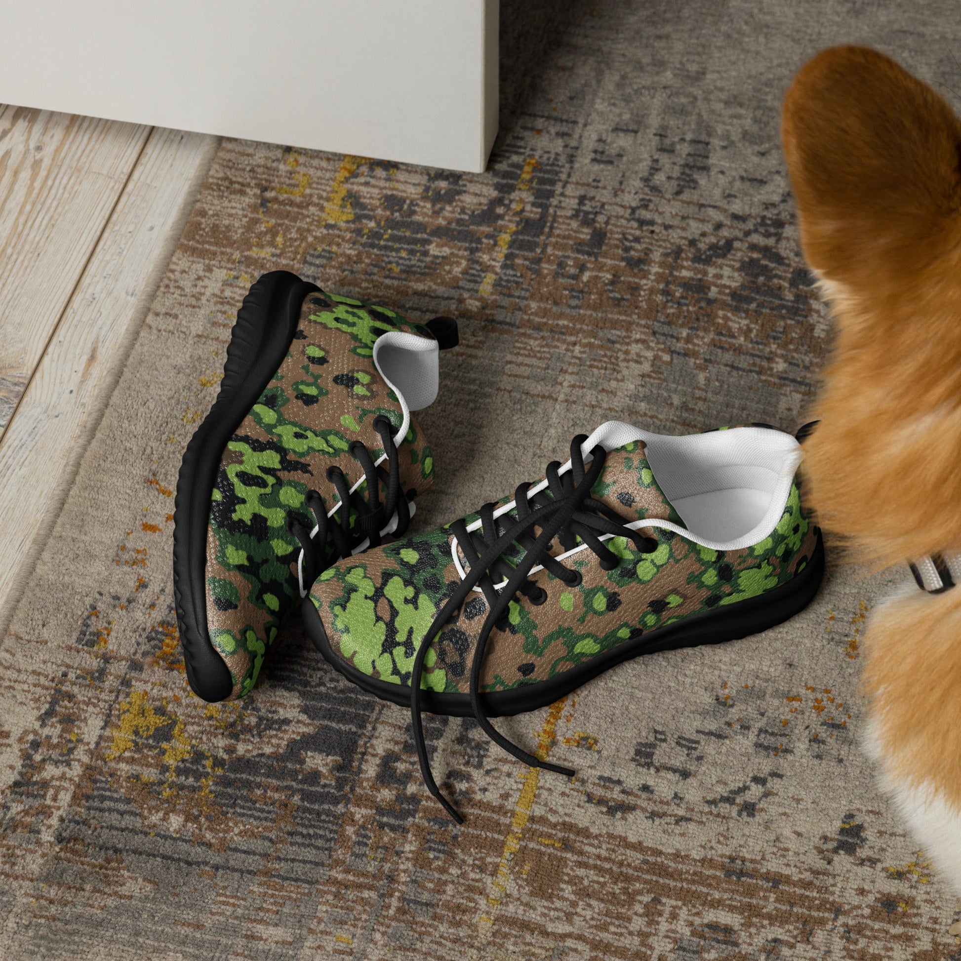 German Oak Leaf Eichenlaubmuster Spring CAMO Mens Athletic Shoes