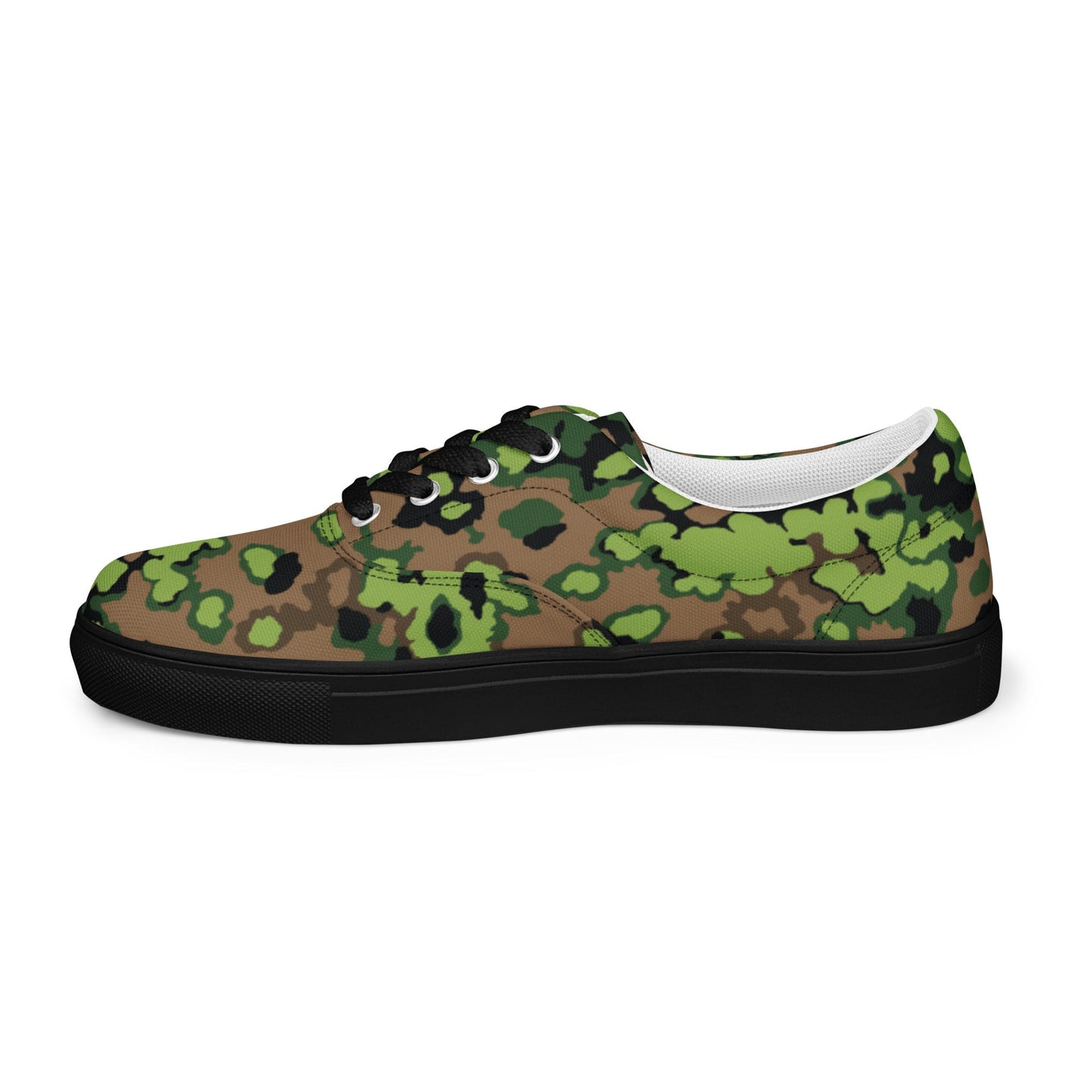 German Oak Leaf Eichenlaubmuster Spring CAMO Mens Lace-Up Canvas Shoes - Lace-up