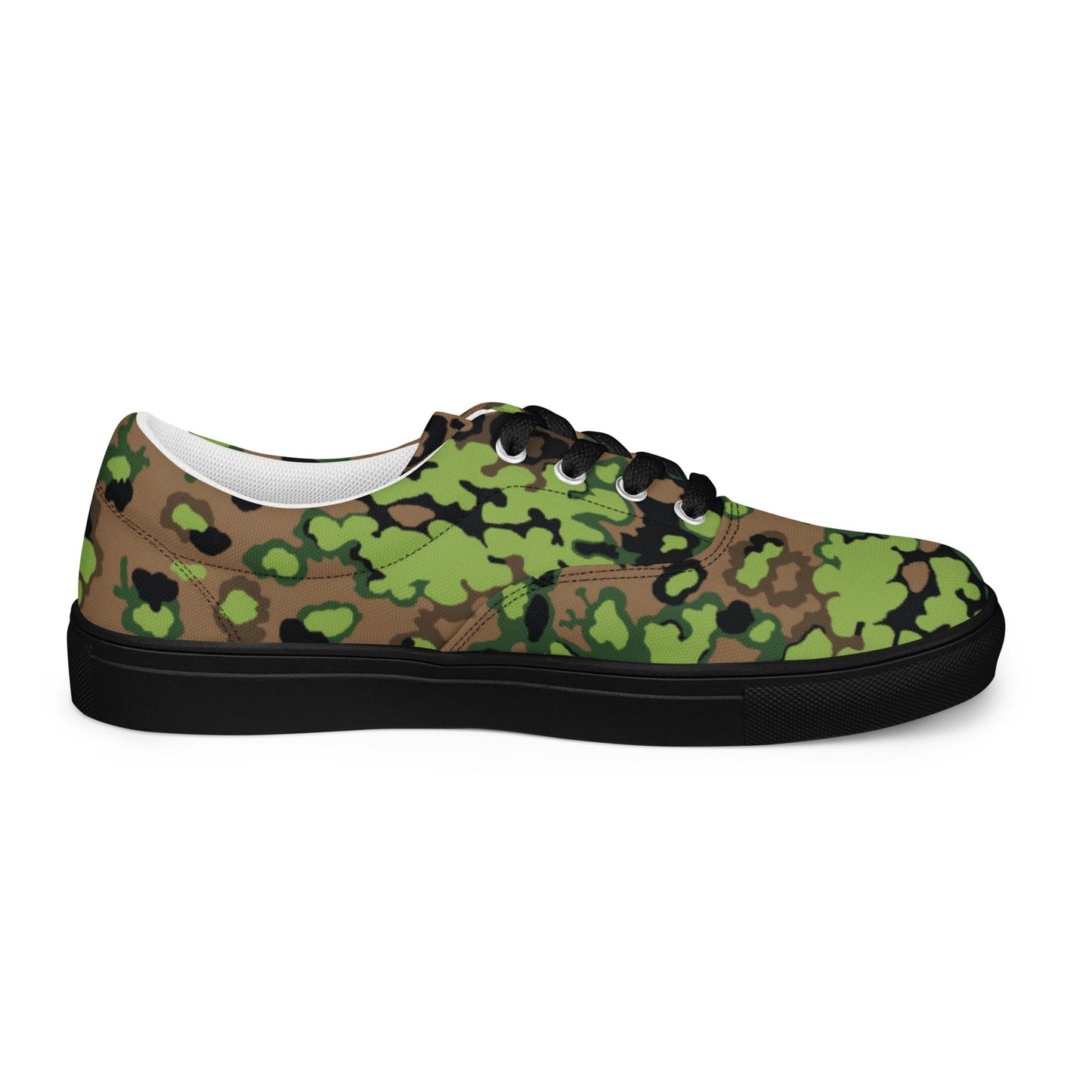 German Oak Leaf Eichenlaubmuster Spring CAMO Mens Lace-Up Canvas Shoes - Lace-up