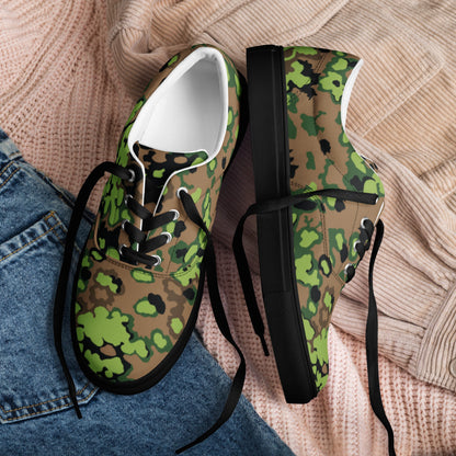 German Oak Leaf Eichenlaubmuster Spring CAMO Mens Lace-Up Canvas Shoes - Lace-up