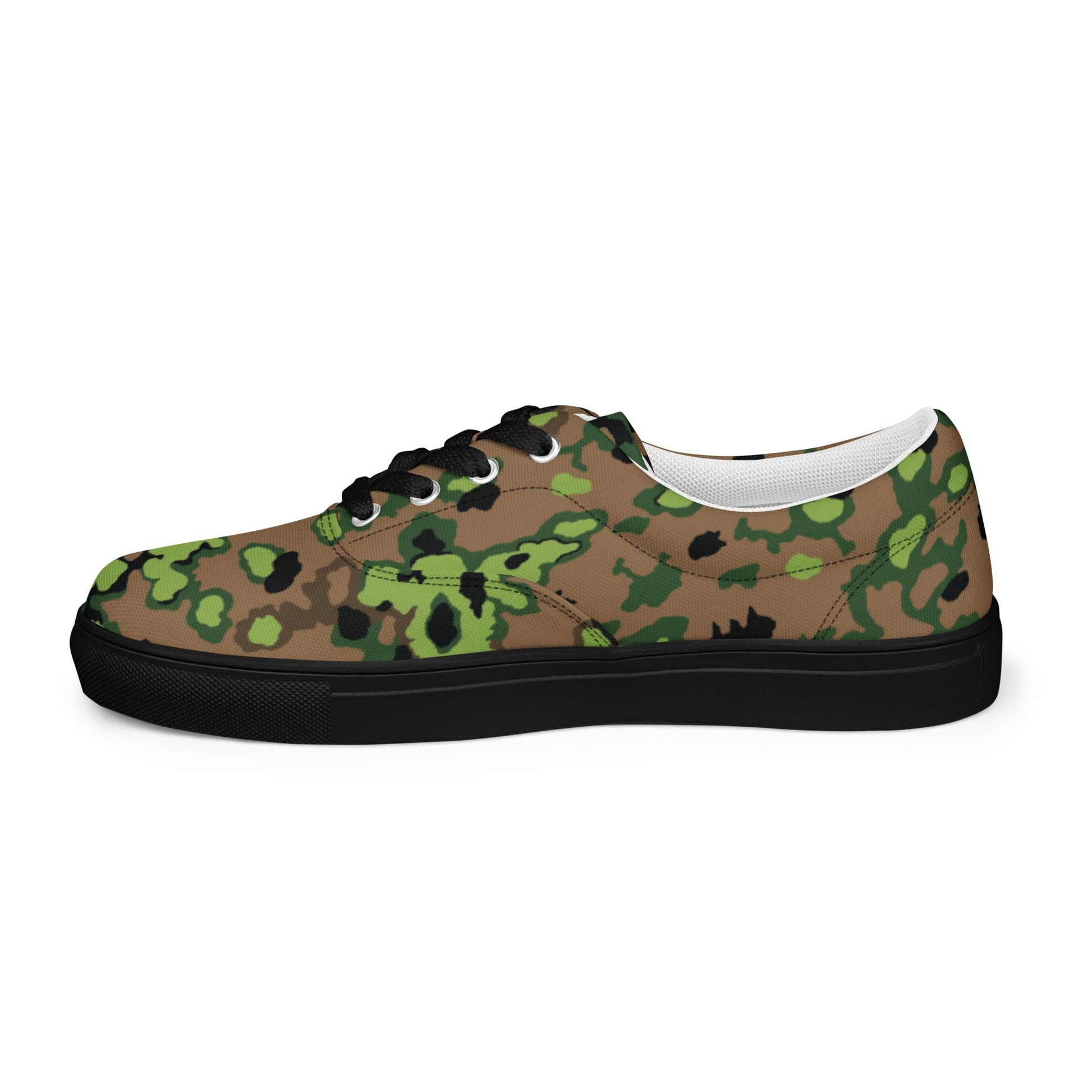 German Oak Leaf Eichenlaubmuster Spring CAMO Mens Lace-Up Canvas Shoes - Lace-up