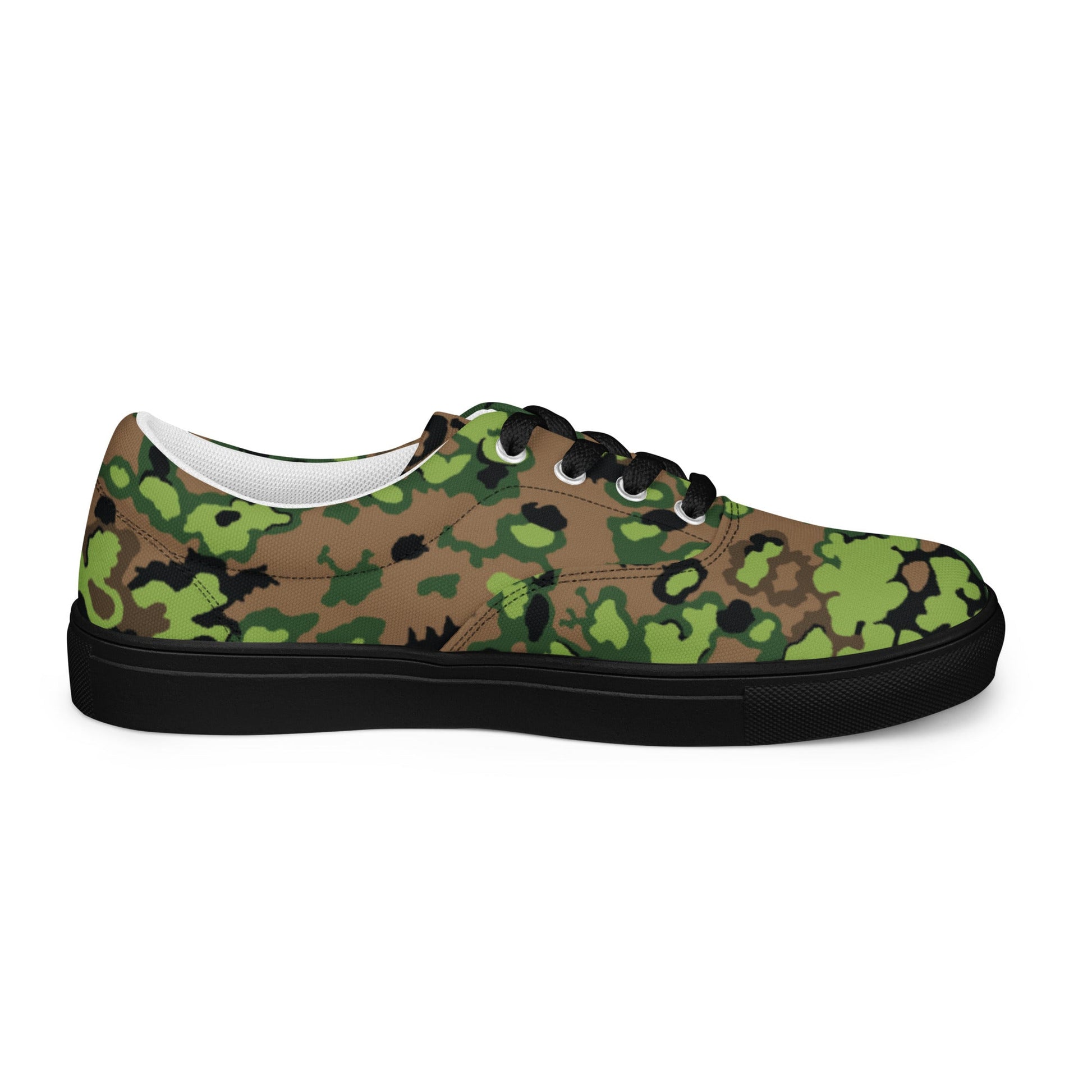 German Oak Leaf Eichenlaubmuster Spring CAMO Mens Lace-Up Canvas Shoes - Lace-up