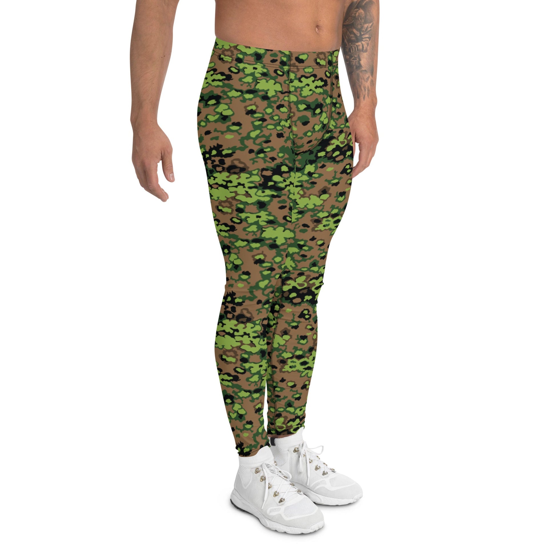 German Oak Leaf Eichenlaubmuster Spring CAMO Mens Leggings