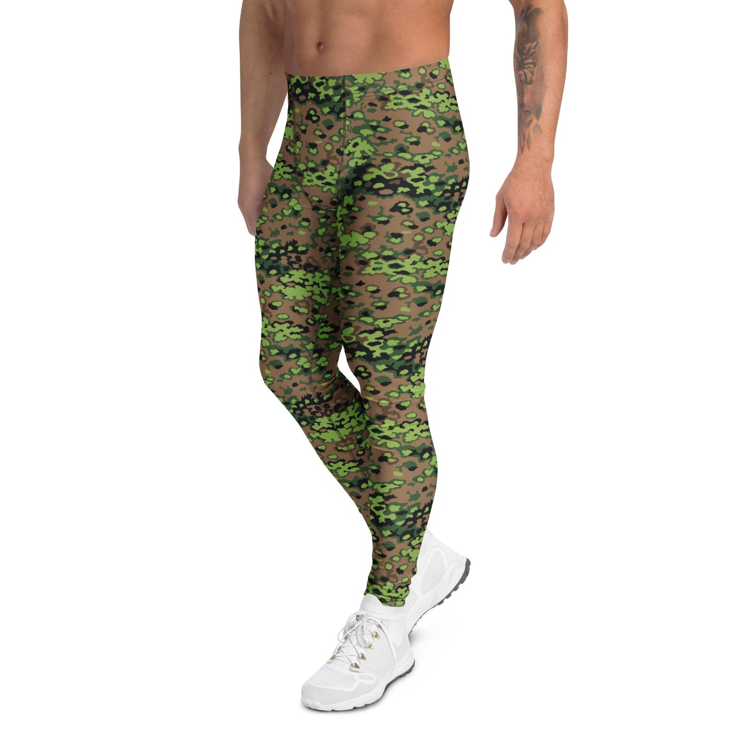 German Oak Leaf Eichenlaubmuster Spring CAMO Mens Leggings