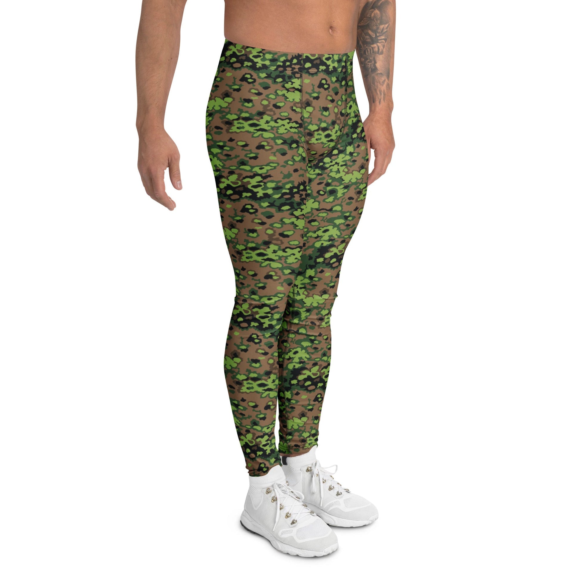 German Oak Leaf Eichenlaubmuster Spring CAMO Mens Leggings