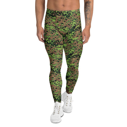 German Oak Leaf Eichenlaubmuster Spring CAMO Mens Leggings - XS
