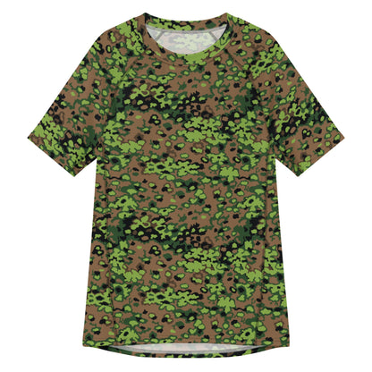 German Oak Leaf Eichenlaubmuster Spring CAMO Mens Short-Sleeve Rash Guard - 2XS