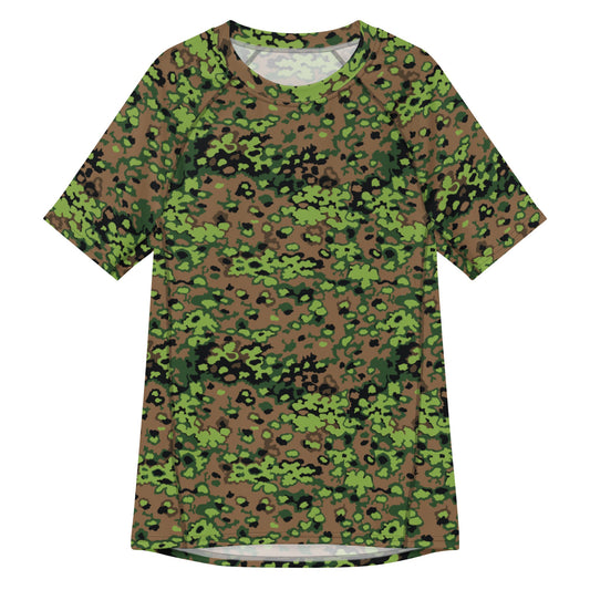 German Oak Leaf Eichenlaubmuster Spring CAMO Mens Short-Sleeve Rash Guard - 2XS