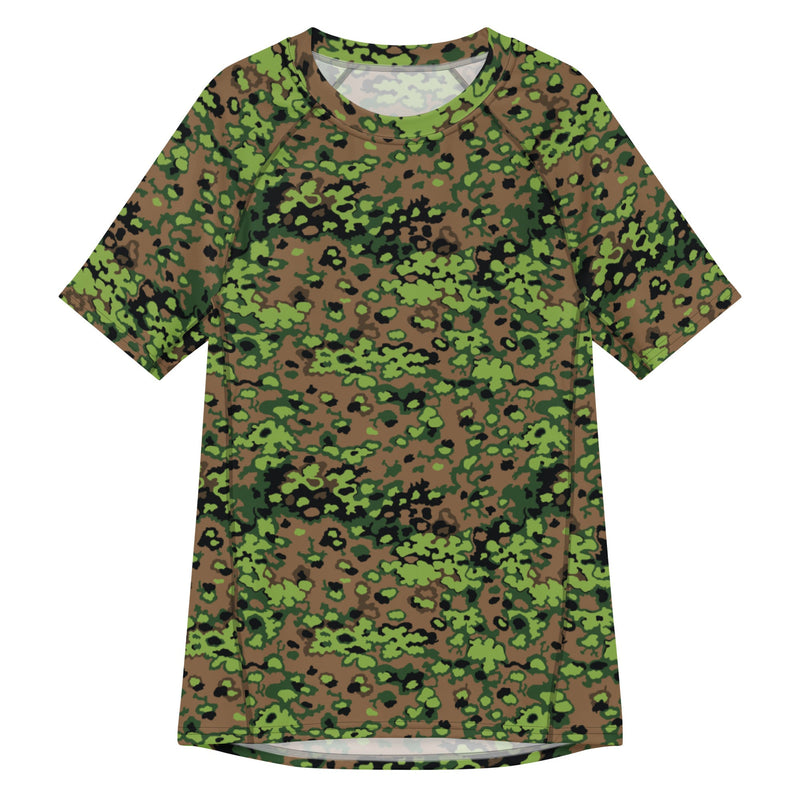 Oak Leaf Eichenlaubmuster Spring CAMO Mens Short-Sleeve Rash Guard - 2XS - SS