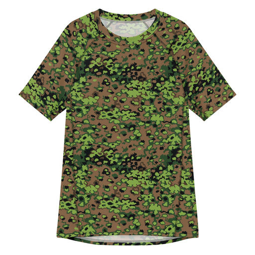 Oak Leaf Eichenlaubmuster Spring CAMO Mens Short-Sleeve Rash Guard - 2XS - SS