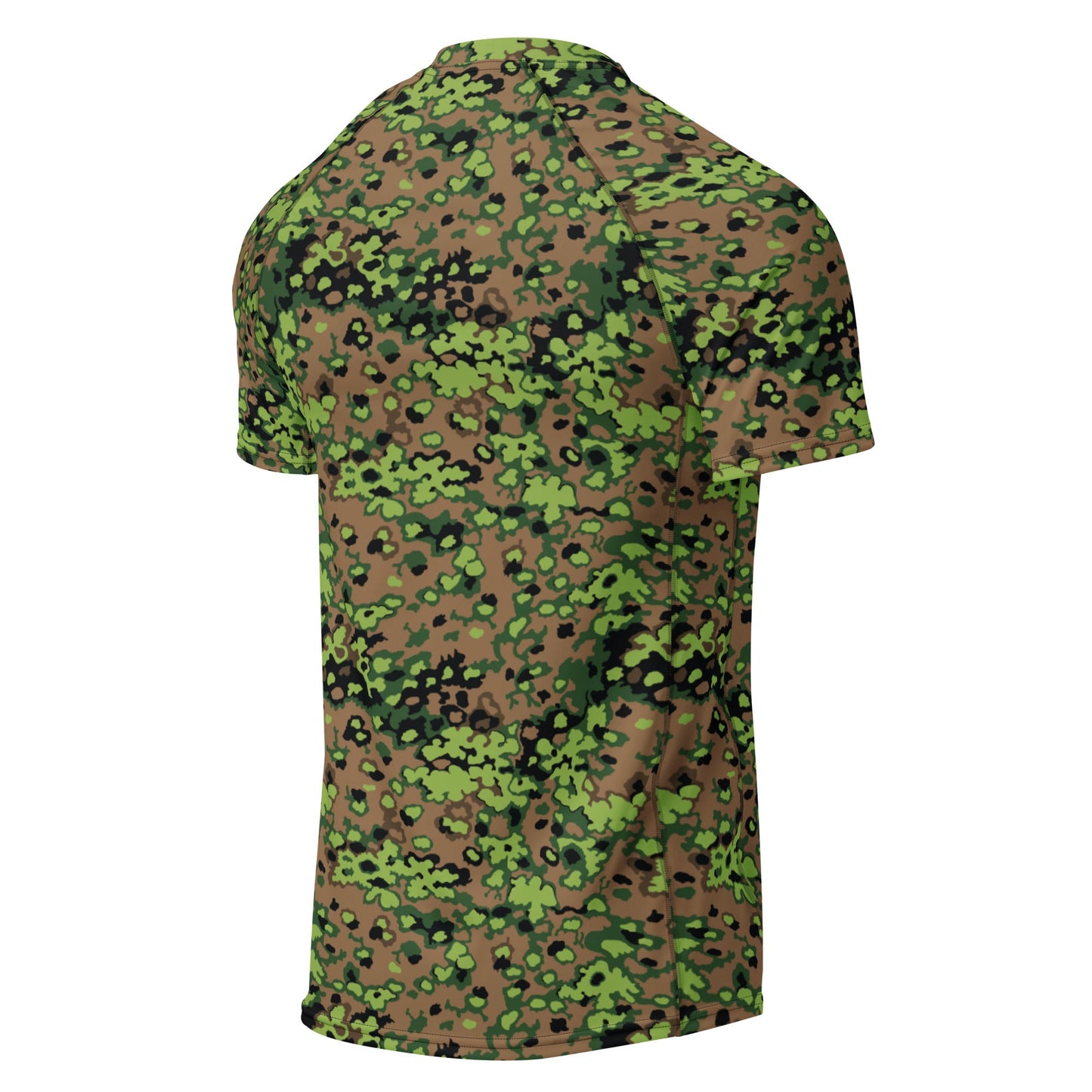 German Oak Leaf Eichenlaubmuster Spring CAMO Mens Short-Sleeve Rash Guard