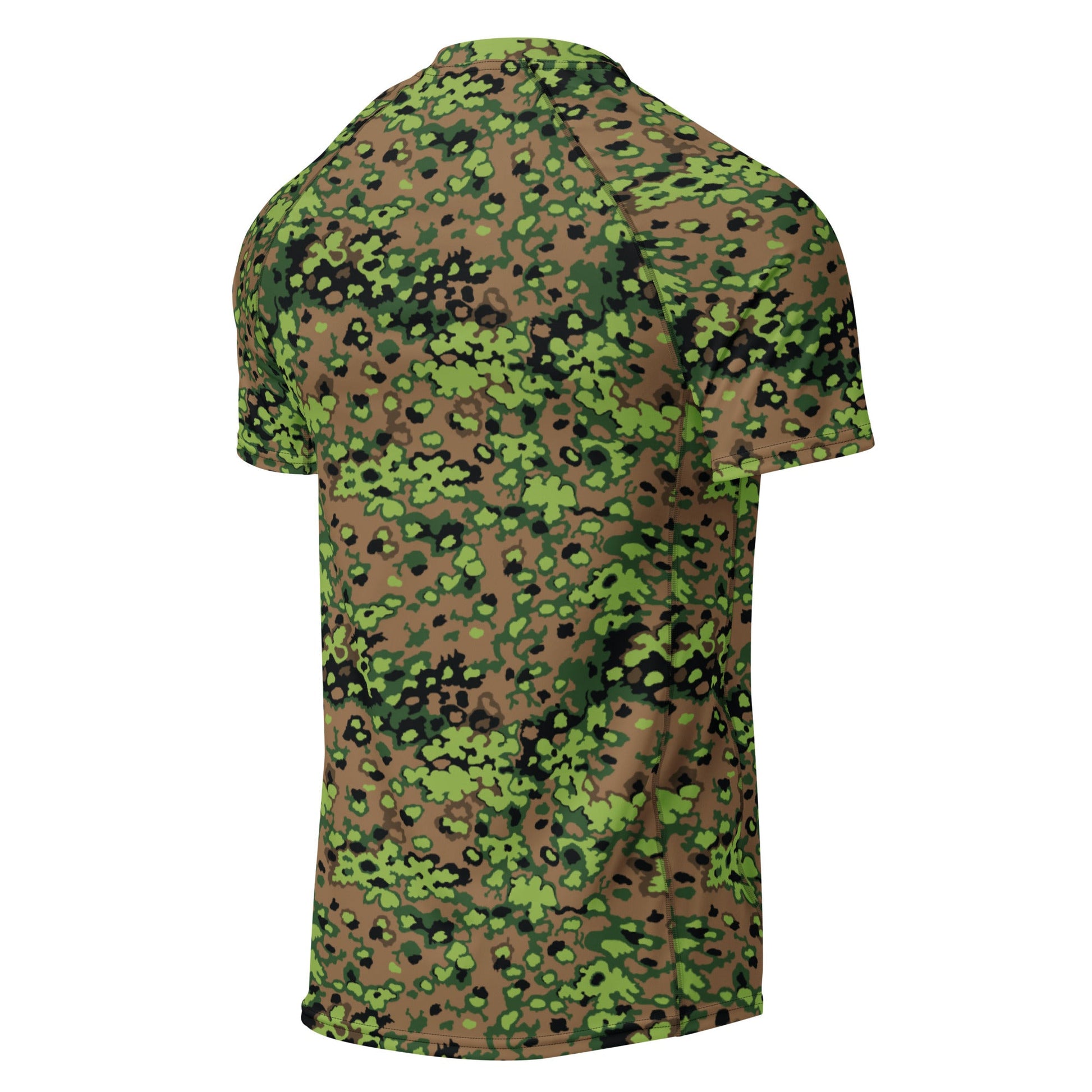 German Oak Leaf Eichenlaubmuster Spring CAMO Mens Short-Sleeve Rash Guard