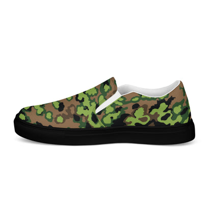 German Oak Leaf Eichenlaubmuster Spring CAMO Mens Slip-On Canvas Shoes