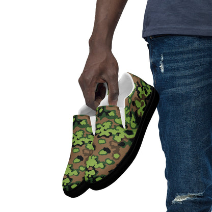 German Oak Leaf Eichenlaubmuster Spring CAMO Mens Slip-On Canvas Shoes