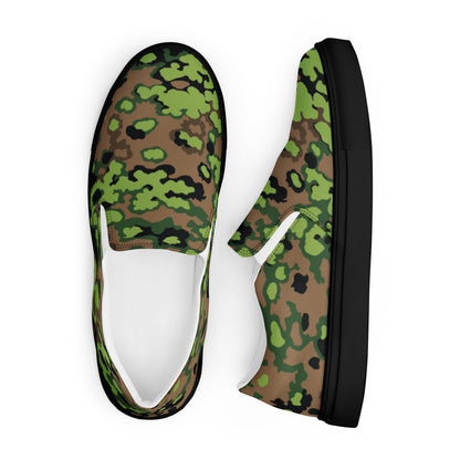 German Oak Leaf Eichenlaubmuster Spring CAMO Mens Slip-On Canvas Shoes