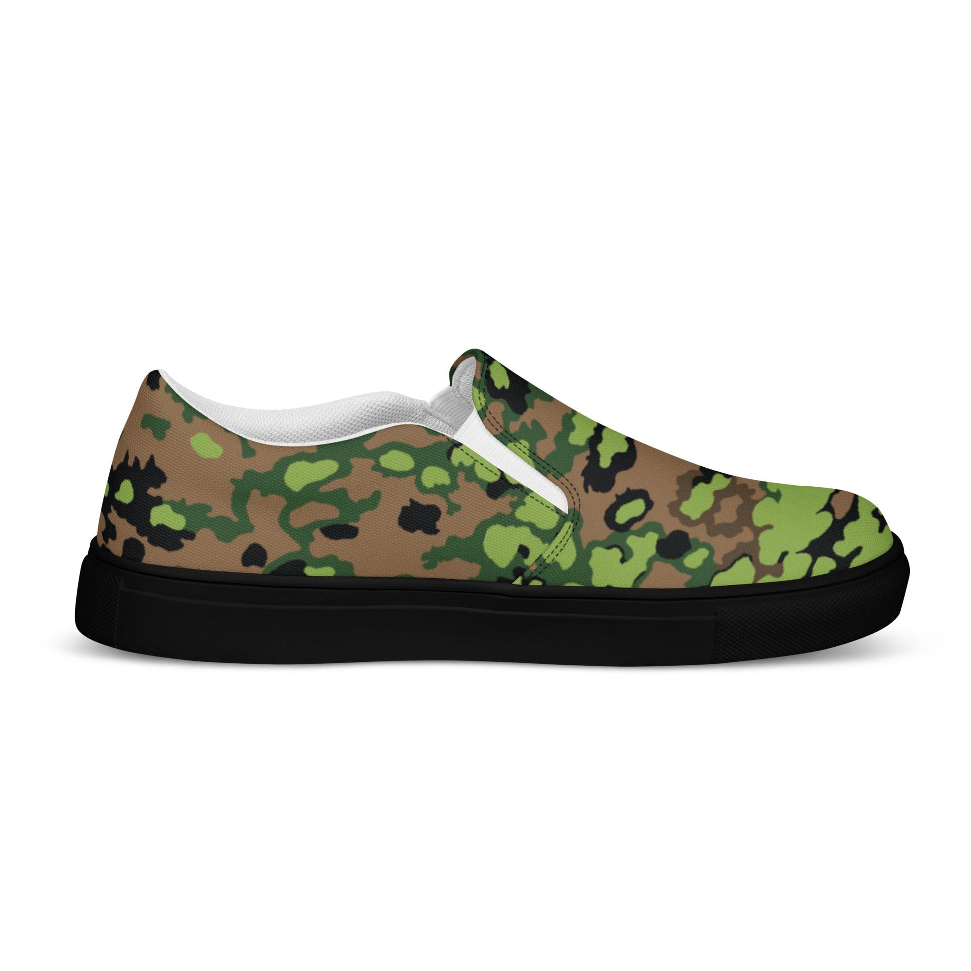 German Oak Leaf Eichenlaubmuster Spring CAMO Mens Slip-On Canvas Shoes