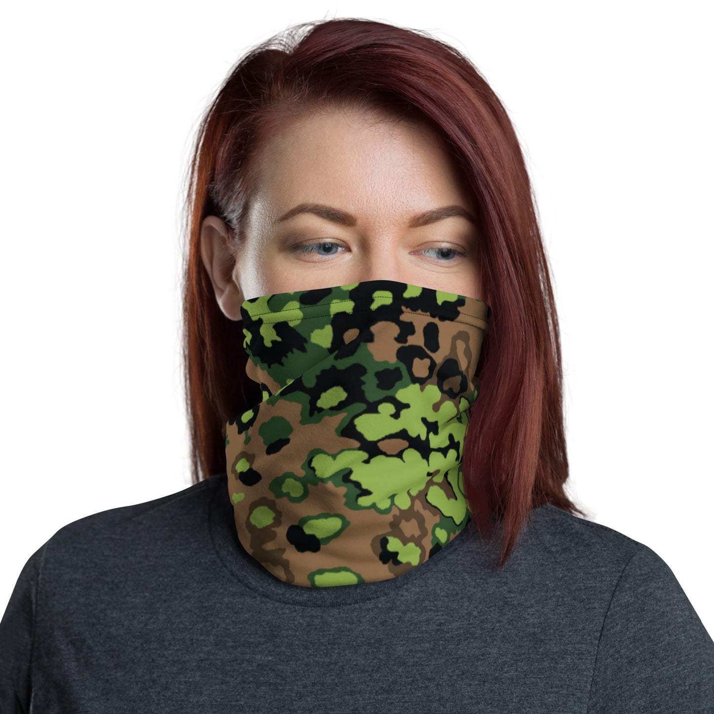 German Oak Leaf Eichenlaubmuster Spring CAMO Neck Gaiter Gaiters