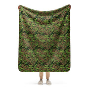 Oak Leaf Eichenlaubmuster Spring CAMO Sherpa Blanket - 50″×60″