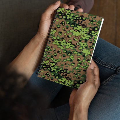 German Oak Leaf Eichenlaubmuster Spring CAMO Spiral Notebook