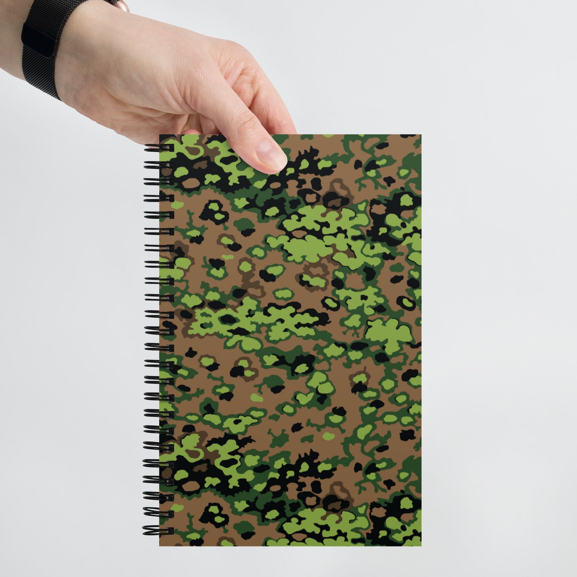 German Oak Leaf Eichenlaubmuster Spring CAMO Spiral Notebook